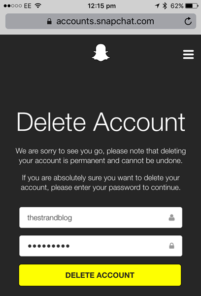 snapchat-cancellare-account-smartphone